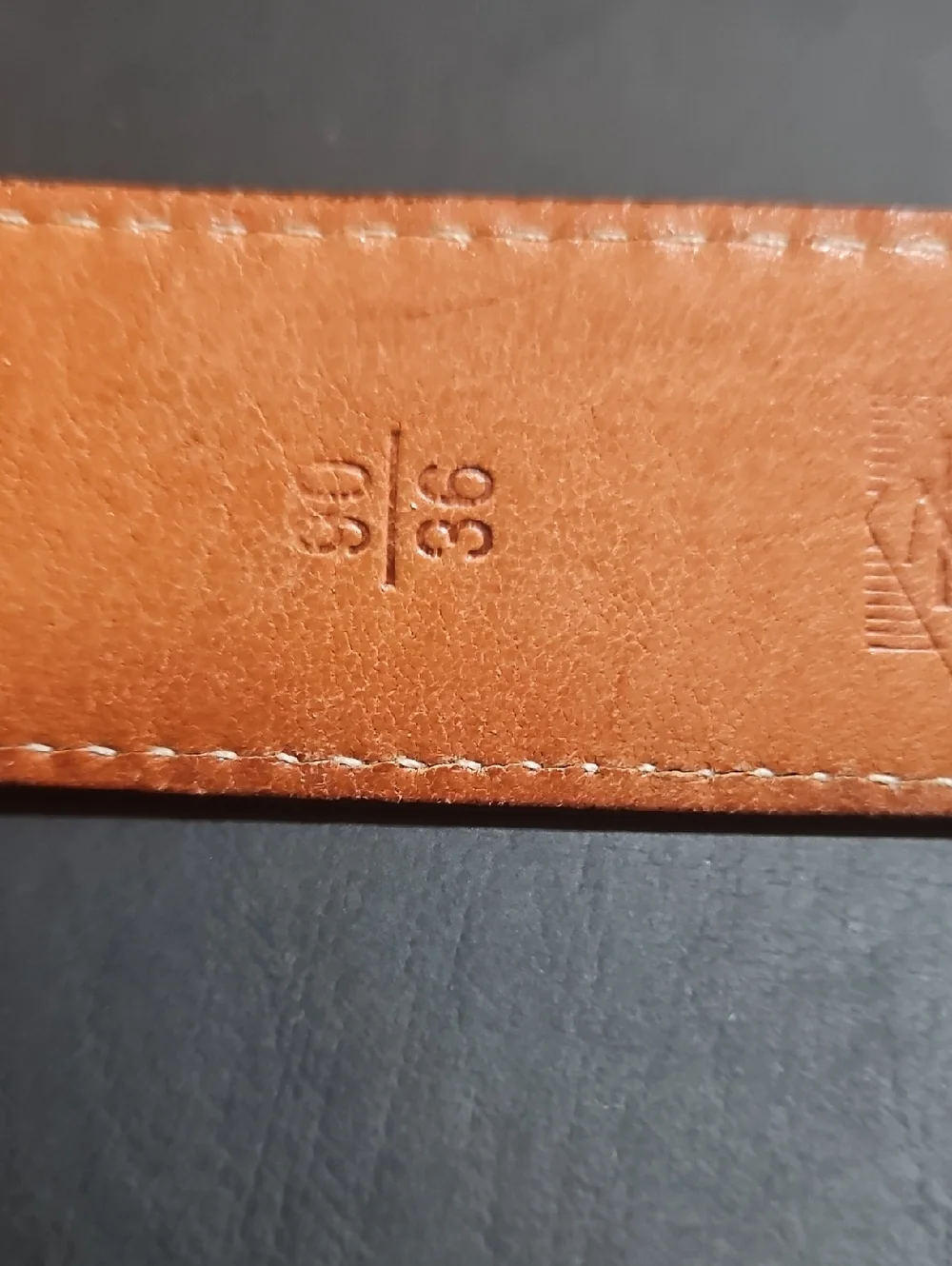 Martin Dingman Men's Alligator Grain-Italian Calf Leather Belt Size 36